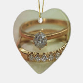 Heiraten Sie mich? Diamantring Keramikornament (Links)