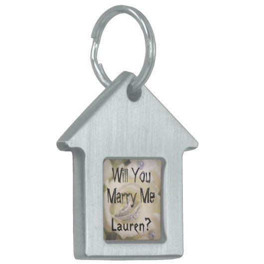 Heiraten Sie mich? Eheschließungsvorschlag Hundema Tiermarke (Vorderseite links)