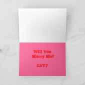 Heiraten Sie mich? Einladung (Innenseite)