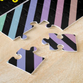 Heiraten Sie mich? Farbmuster für Schwarz und Past Puzzle (Seite)