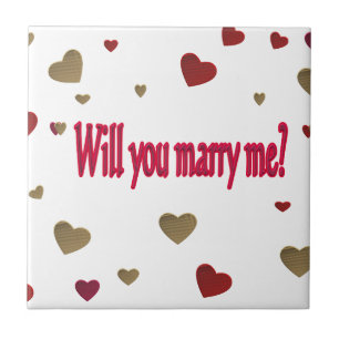 Heiraten Sie mich? Fliese
