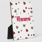 Heiraten Sie mich? Fotoplatte (Seite)