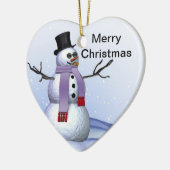 Heiraten Sie mich frohe Weihnacht-Verzierung Keramikornament (Links)