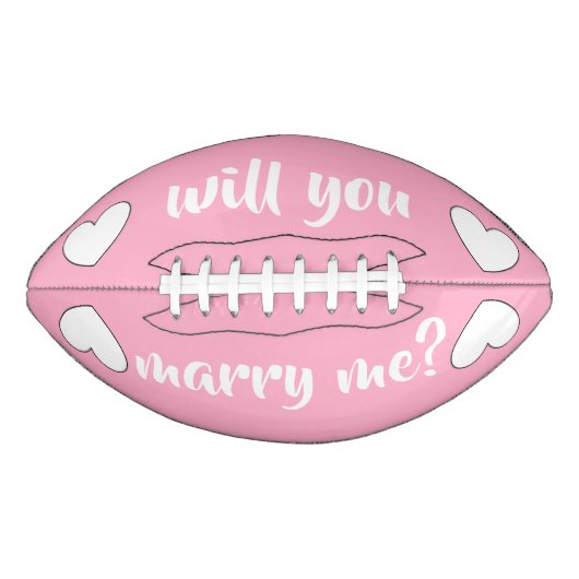 Heiraten Sie mich? Fußball von dalDesignNZ Football (Vorderseite)