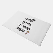 Heiraten Sie mich? Fußmatte (Schrägansicht)