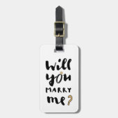 Heiraten Sie mich? Gepäckanhänger (Vorderseite vertikal)