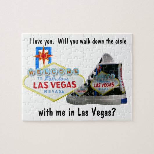 Heiraten Sie mich in Las Vegas Puzzle (Horizontal)