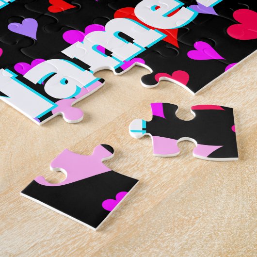 "Heiraten Sie mich" + Individueller Name + Puzzle (Seite)