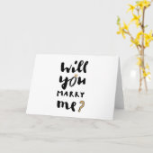 Heiraten Sie mich? Karte (Gelbe Blume)
