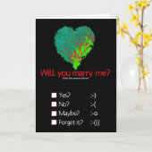 Heiraten Sie mich? Karte (Gelbe Blume)