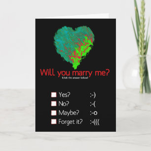 Heiraten Sie mich? Karte