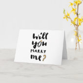 Heiraten Sie mich? Karte (Gelbe Blume)