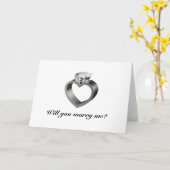 Heiraten Sie mich? Karte (Gelbe Blume)