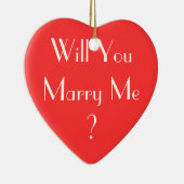 Heiraten Sie mich? Keramik Ornament (Rechts)