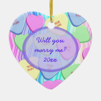Heiraten Sie mich kundengerechte Keramikornament