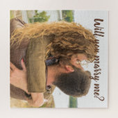 Heiraten Sie mich l Romantisches Foto Puzzle (Horizontal)