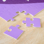 Heiraten Sie mich? lila Herz. Puzzle (Seite)