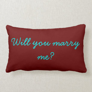 "Heiraten Sie mich" lumbales Kissen