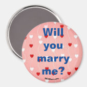 Heiraten Sie mich? Magnet (Vorderseite/Rückseite)