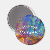 Heiraten Sie mich? Magnet (Vorderseite/Rückseite)
