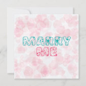 Heiraten Sie mich? Mein süßes Herz Mitteilungskarte (Vorderseite)