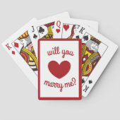 Heiraten Sie mich mit Karten spielen von dalDesign Spielkarten (Rückseite)