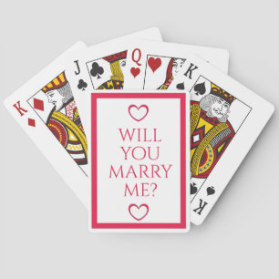 heiraten Sie mich mit Kartenspielen von dalDesignN Spielkarten