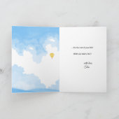 Heiraten Sie mich mit meinem Heißluftballon Karte (Innenseite)