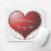 Heiraten Sie mich Mousepad (Mit Mouse)