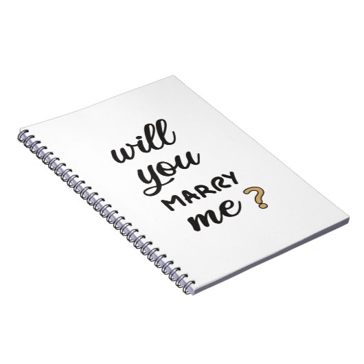 Heiraten Sie mich? Notizblock (Rechte Seite)