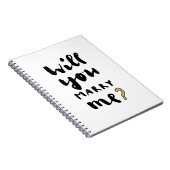 Heiraten Sie mich? Notizblock (Rechte Seite)