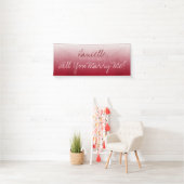 Heiraten Sie mich, Ombre Banner (Insitu)