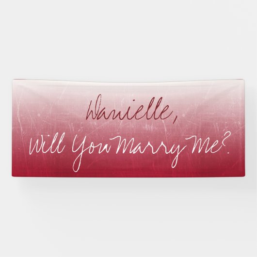 Heiraten Sie mich, Ombre Banner (Horizontal)