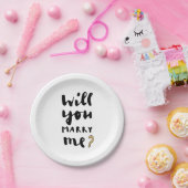 Heiraten Sie mich? Pappteller (Party)
