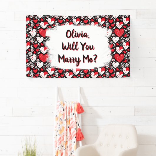 Heiraten Sie mich, Personalisierter Vorschlag Banner (Insitu)