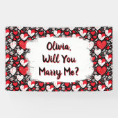 Heiraten Sie mich, Personalisierter Vorschlag Banner (Horizontal)