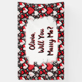 Heiraten Sie mich, Personalisierter Vorschlag Banner (Vertikal)