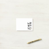 Heiraten Sie mich? Post-it Klebezettel (Auf Schreibtisch)