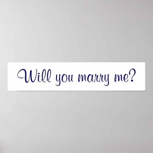 Heiraten Sie mich? Poster (Vorne)