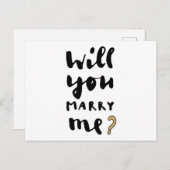 Heiraten Sie mich? Postkarte (Vorne/Hinten)