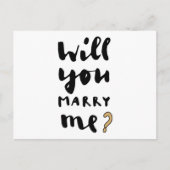 Heiraten Sie mich? Postkarte (Vorderseite)
