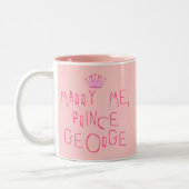 Heiraten Sie mich Prinz George Zweifarbige Tasse (Links)