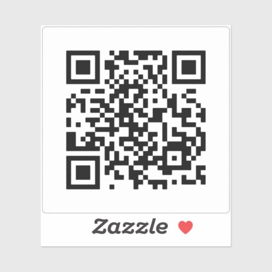 Heiraten Sie mich? QR-Code Aufkleber (Blatt)
