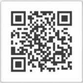 Heiraten Sie mich? QR-Code Aufkleber (Vorderseite)