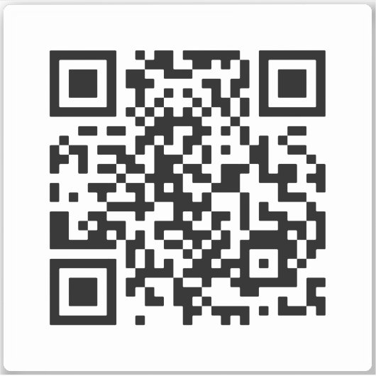 Heiraten Sie mich? QR-Code Aufkleber (Vorderseite)