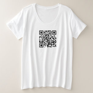 Heiraten Sie mich? QR-Code Große Größe T-Shirt
