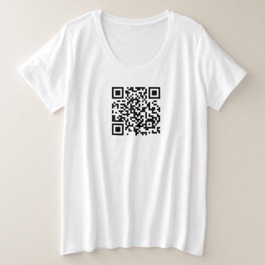 Heiraten Sie mich? QR-Code Große Größe T-Shirt (Design vorne)