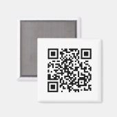 Heiraten Sie mich? QR-Code Magnet (Vorderseite/Rückseite)