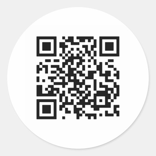 Heiraten Sie mich? QR-Code Runder Aufkleber (Vorderseite)