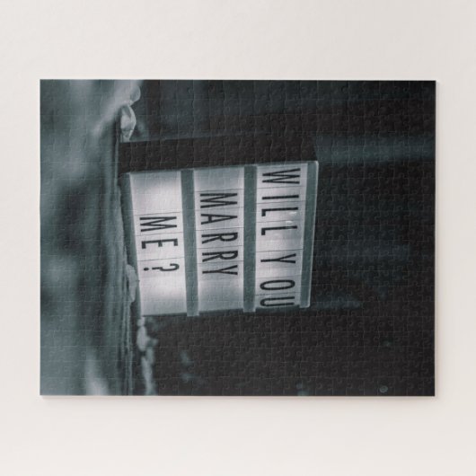 Heiraten Sie mich?  Romantischer Vorschlag zur Ehe Puzzle (Horizontal)